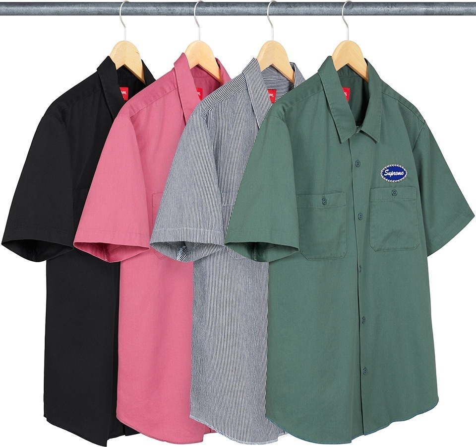 Studded Patch S/S Work Shirt